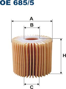 Filtron OE685/5 - Масляный фильтр parts5.com