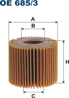 Filtron OE685/3 - Масляный фильтр parts5.com