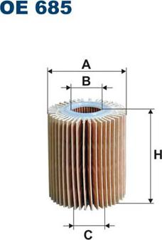 Filtron OE685 - Масляный фильтр parts5.com