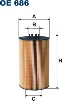 Filtron OE686 - Масляный фильтр parts5.com