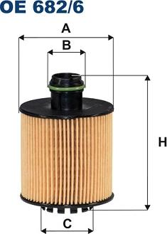 Filtron OE682/6 - Масляный фильтр parts5.com