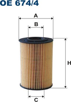 Filtron OE674/4 - Масляный фильтр parts5.com