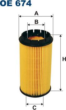 Filtron OE674 - Масляный фильтр parts5.com