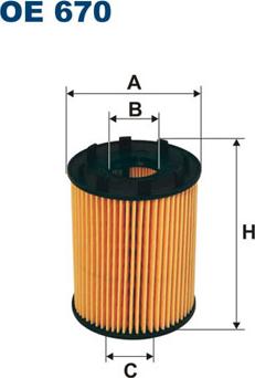 Filtron OE670 - Масляный фильтр parts5.com