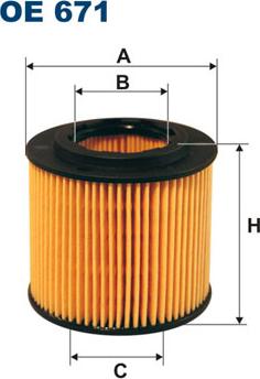 Filtron OE671 - Масляный фильтр parts5.com