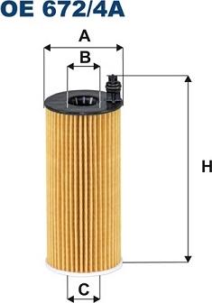 Filtron OE672/4A - Масляный фильтр parts5.com