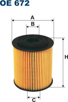 Filtron OE672 - Масляный фильтр parts5.com