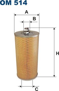 Filtron OM514 - Масляный фильтр parts5.com