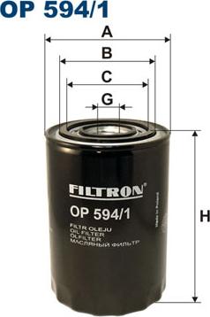 Filtron OP594/1 - Масляный фильтр parts5.com