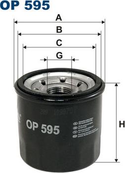 Filtron OP595 - Oil Filter parts5.com