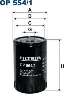 Filtron OP554/1 - Масляный фильтр parts5.com