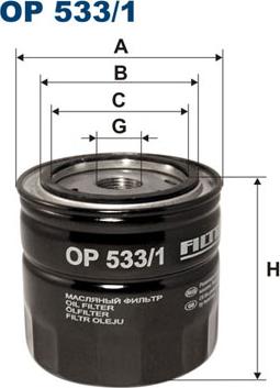 Filtron OP533/1 - Масляный фильтр parts5.com