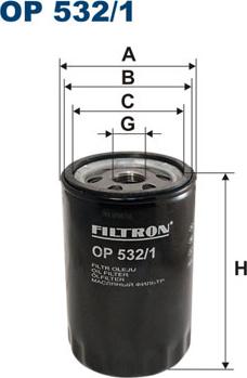 Filtron OP532/1 - Масляный фильтр parts5.com