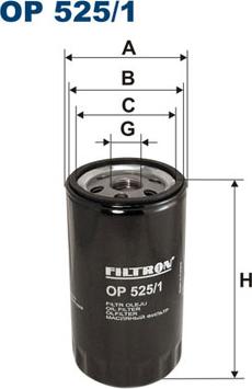 Filtron OP525/1 - Oil Filter parts5.com