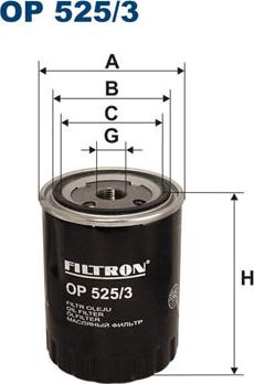 Filtron OP525/3 - Масляный фильтр parts5.com