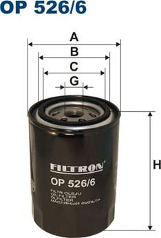 Filtron OP526/6 - Масляный фильтр parts5.com