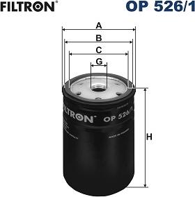 Filtron OP526/1 - Масляный фильтр parts5.com