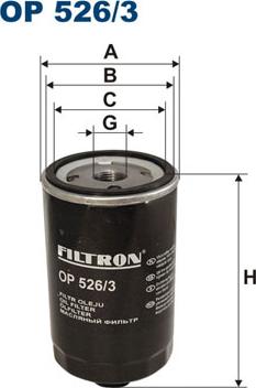 Filtron OP526/3 - Filtro de aceite parts5.com