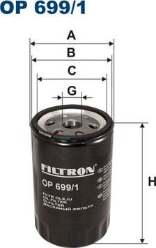 Filtron OP699/1 - Масляный фильтр parts5.com