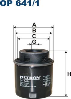 Filtron OP641/1 - Масляный фильтр parts5.com