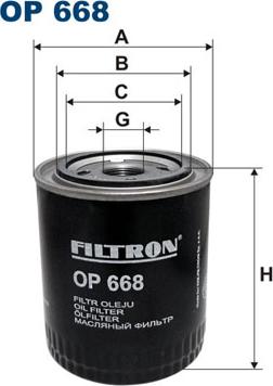 Filtron OP668 - Гидрофильтр, автоматическая коробка передач parts5.com