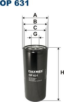 Filtron OP631 - Масляный фильтр parts5.com