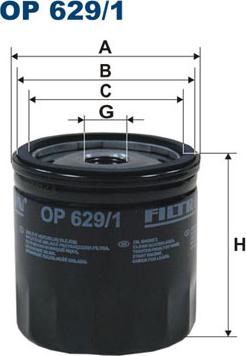 Filtron OP629/1 - Oil Filter parts5.com