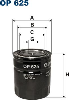 Filtron OP625 - Масляный фильтр parts5.com