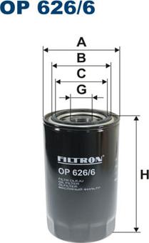 Filtron OP626/6 - Масляный фильтр parts5.com