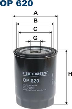 Filtron OP620 - Oil Filter parts5.com