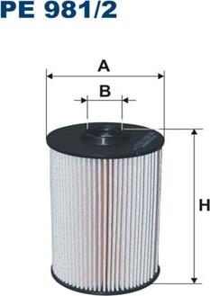 Filtron PE981/2 - Топливный фильтр parts5.com