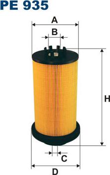 Filtron PE935 - Топливный фильтр parts5.com