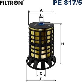 Filtron PE 817/5 - Топливный фильтр parts5.com