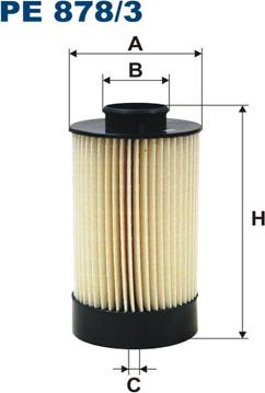 Filtron PE878/3 - Топливный фильтр parts5.com