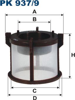 Filtron PK937/9 - Топливный фильтр parts5.com