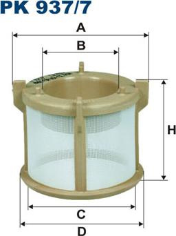 Filtron PK937/7 - Топливный фильтр parts5.com