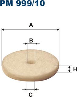 Filtron PM 999/10 - Топливный фильтр parts5.com