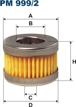 Filtron PM 999/2 - Топливный фильтр parts5.com