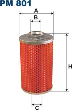 Filtron PM801 - Топливный фильтр parts5.com