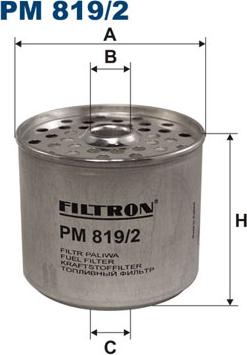 Filtron PM819/2 - Топливный фильтр parts5.com