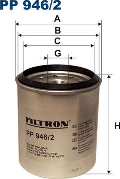 Filtron PP946/2 - Топливный фильтр parts5.com