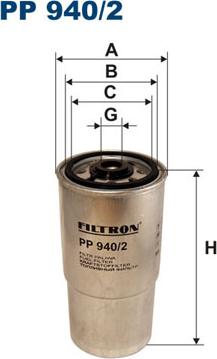 Filtron PP940/2 - Топливный фильтр parts5.com