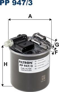 Filtron PP 947/3 - Топливный фильтр parts5.com