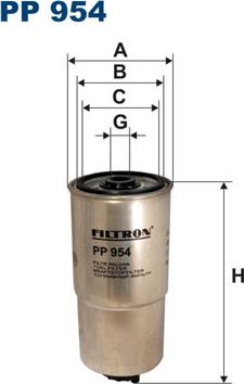 Filtron PP954 - Filtro combustible parts5.com