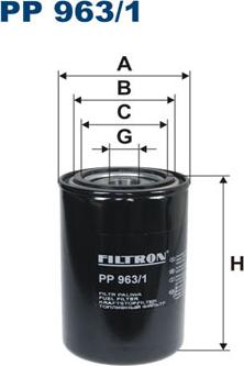 Filtron PP963/1 - Топливный фильтр parts5.com