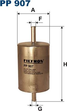 Filtron PP907 - Топливный фильтр parts5.com