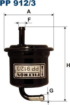 Filtron PP912/3 - Топливный фильтр parts5.com