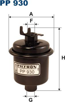 Filtron PP930 - Топливный фильтр parts5.com