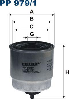 Filtron PP979/1 - Топливный фильтр parts5.com