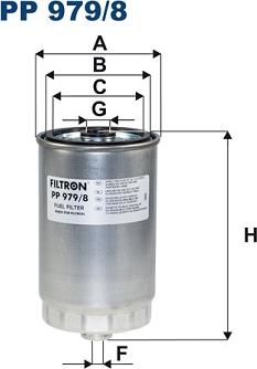 Filtron PP 979/8 - Топливный фильтр parts5.com